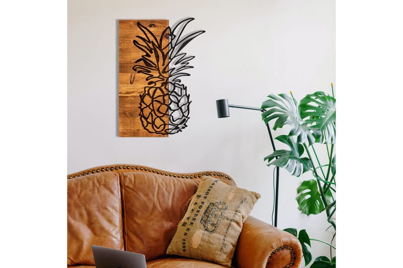 Bahama Väggdekor - Svart/Valnöt - Inredning & dekor - Väggdekor - Skyltar - Plåtskylt