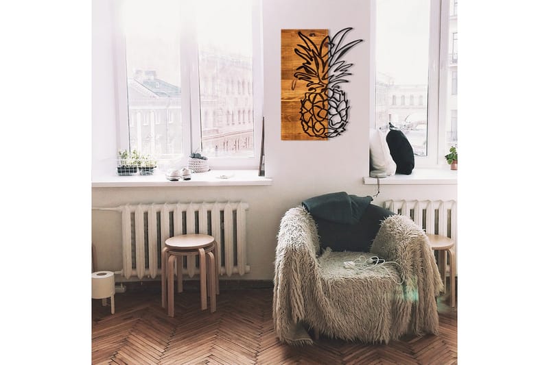 Bahama Väggdekor - Svart/Valnöt - Inredning & dekor - Väggdekor - Skyltar - Plåtskylt