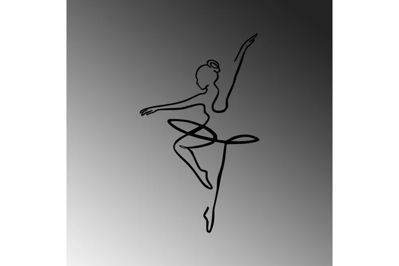 Ballerina 1 Väggdekor - Svart - Inredning & dekor - Väggdekor - Skyltar - Plåtskylt