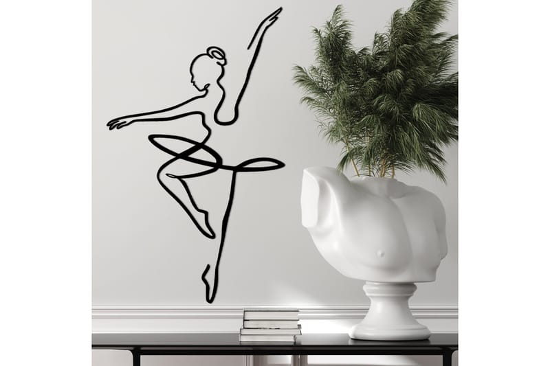 Ballerina 1 Väggdekor - Svart - Inredning & dekor - Väggdekor - Skyltar - Plåtskylt