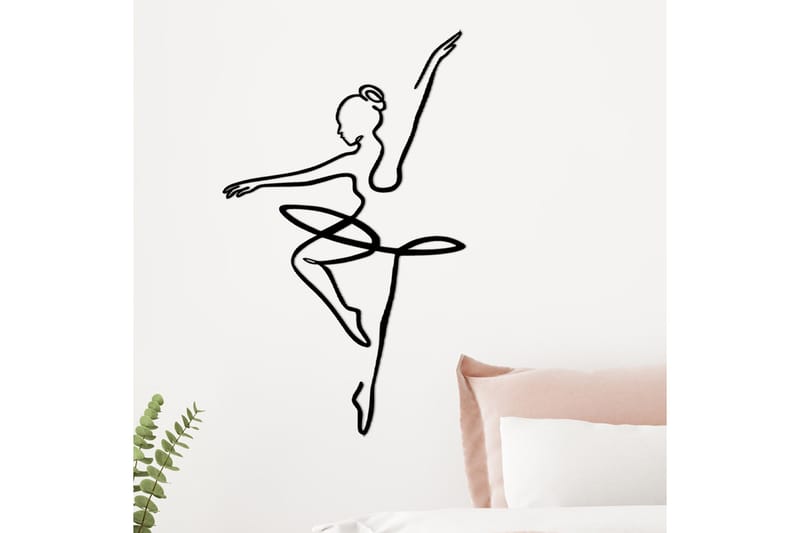 Ballerina 1 Väggdekor - Svart - Inredning & dekor - Väggdekor - Skyltar - Plåtskylt
