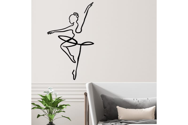 Ballerina 1 Väggdekor - Svart - Inredning & dekor - Väggdekor - Skyltar - Plåtskylt