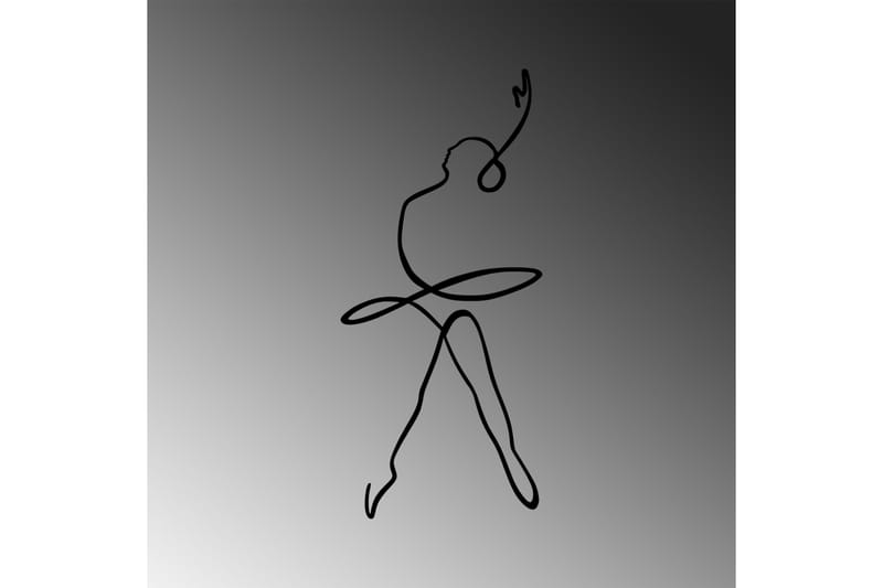 BALLERINA 2 Väggdekor Svart - Inredning & dekor - Väggdekor - Skyltar - Plåtskylt