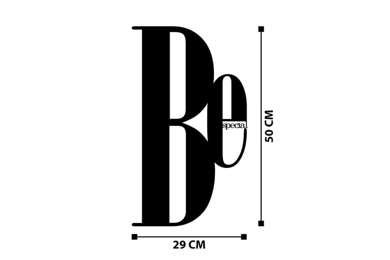 Be Special Väggdekor - Svart - Inredning & dekor - Väggdekor - Skyltar - Plåtskylt