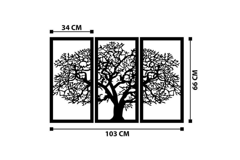 Berceste 2 Väggdekor - Svart - Inredning & dekor - Väggdekor - Skyltar - Plåtskylt