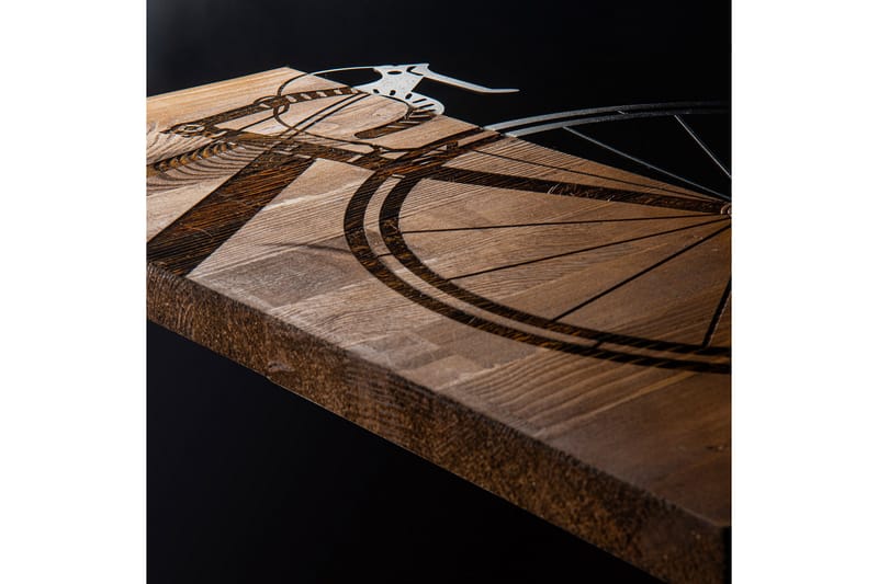 Bicycle Väggdekor - Svart/Valnöt - Inredning & dekor - Väggdekor - Skyltar - Plåtskylt