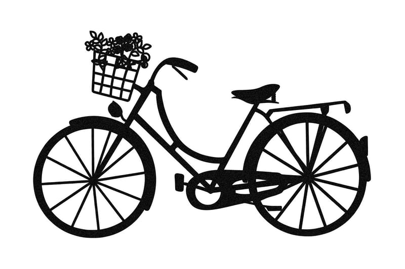 BIKE Väggdekor Svart - Inredning & dekor - Väggdekor - Skyltar - Plåtskylt