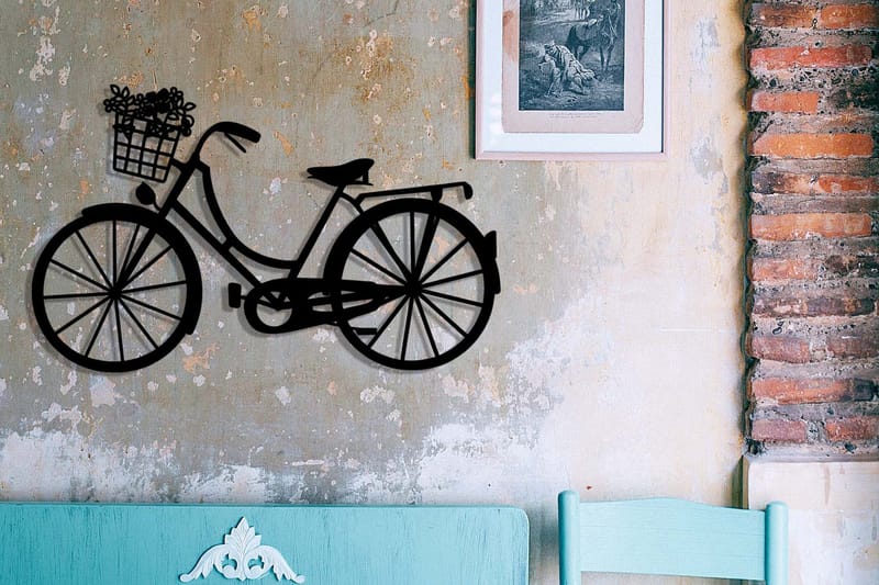 Bike Väggdekor - Svart - Inredning & dekor - Väggdekor - Skyltar - Plåtskylt