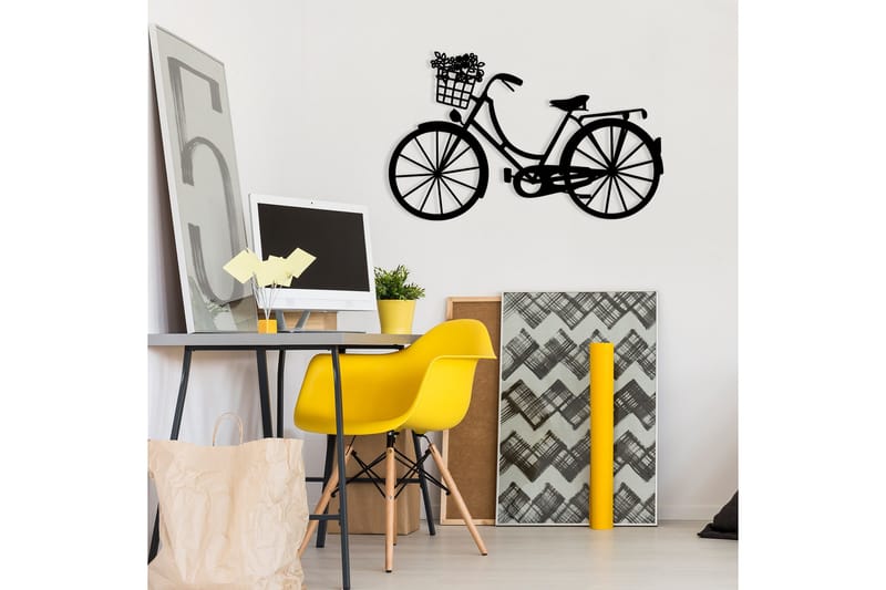Bike Väggdekor - Svart - Inredning & dekor - Väggdekor - Skyltar - Plåtskylt