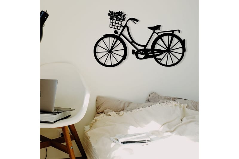 Bike Väggdekor - Svart - Inredning & dekor - Väggdekor - Skyltar - Plåtskylt