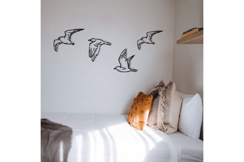Birds Väggdekor - Svart - Inredning & dekor - Väggdekor - Skyltar - Plåtskylt