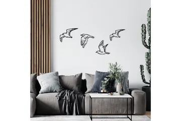 Birds Väggdekor - Svart - Inredning & dekor - Väggdekor - Skyltar - Plåtskylt