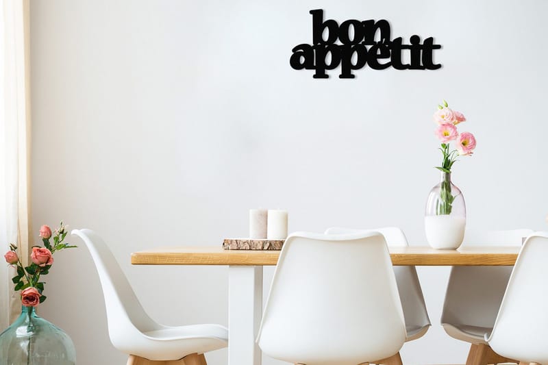 Bon Appetit 2 Väggdekor, Svart