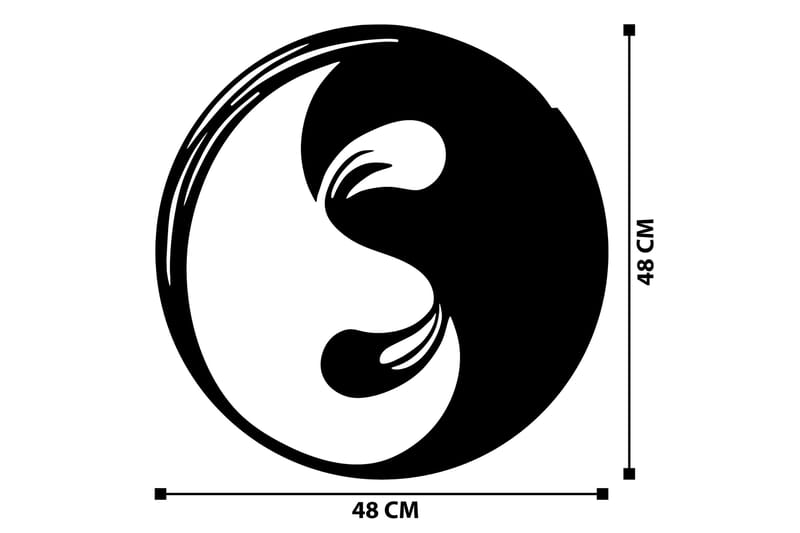 Boni Väggdekor - Svart - Inredning & dekor - Väggdekor - Skyltar - Plåtskylt