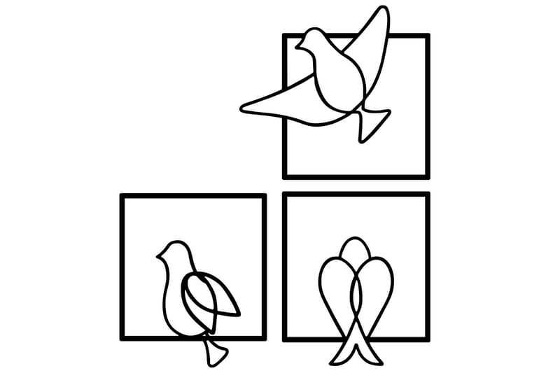 Bonita Väggdekor, Svart