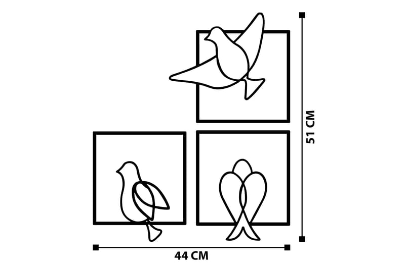 Bonita Väggdekor - Svart - Inredning & dekor - Väggdekor - Skyltar - Plåtskylt