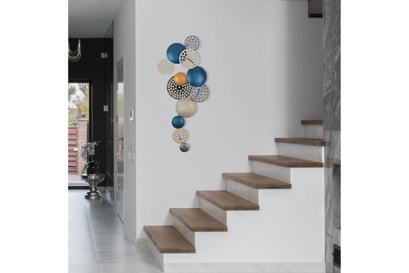 Bronte - Väggdekor - Blå/Champagne/Orange - Inredning & dekor - Väggdekor - Skyltar - Plåtskylt