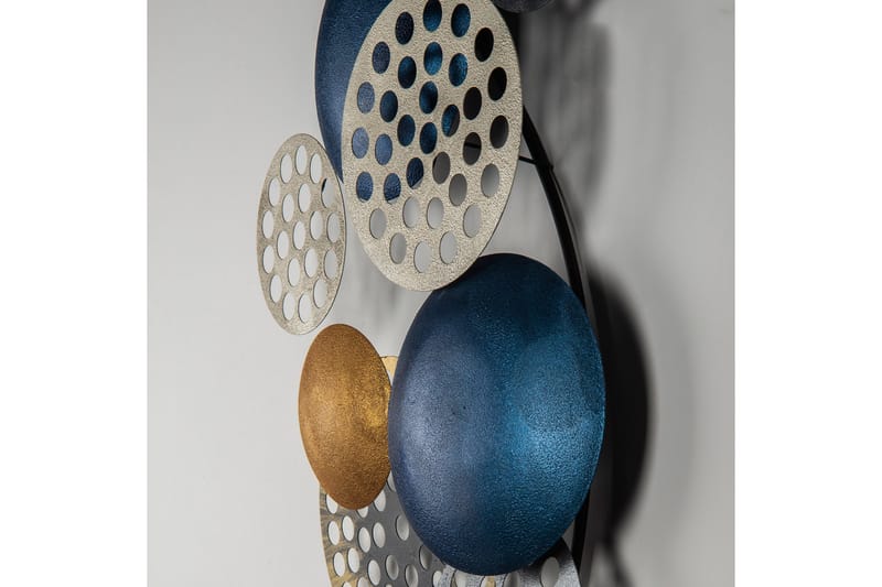 Bronte - Väggdekor - Blå/Champagne/Orange - Inredning & dekor - Väggdekor - Skyltar - Plåtskylt