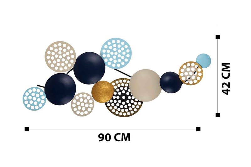 Bronte Väggdekor - Flerfärgad - Inredning & dekor - Väggdekor - Skyltar - Plåtskylt