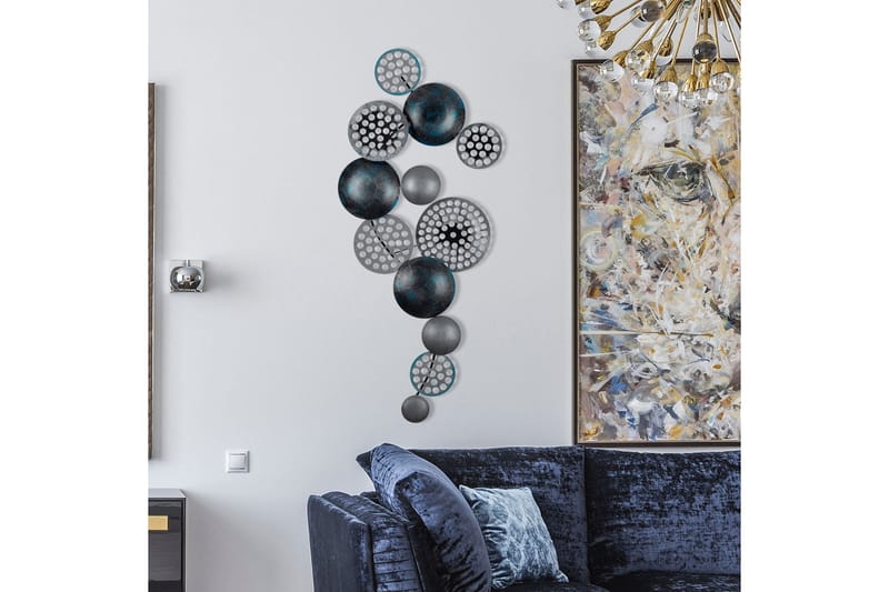 Bronte - Väggdekor - Grå/Turkos - Inredning & dekor - Väggdekor - Skyltar - Plåtskylt