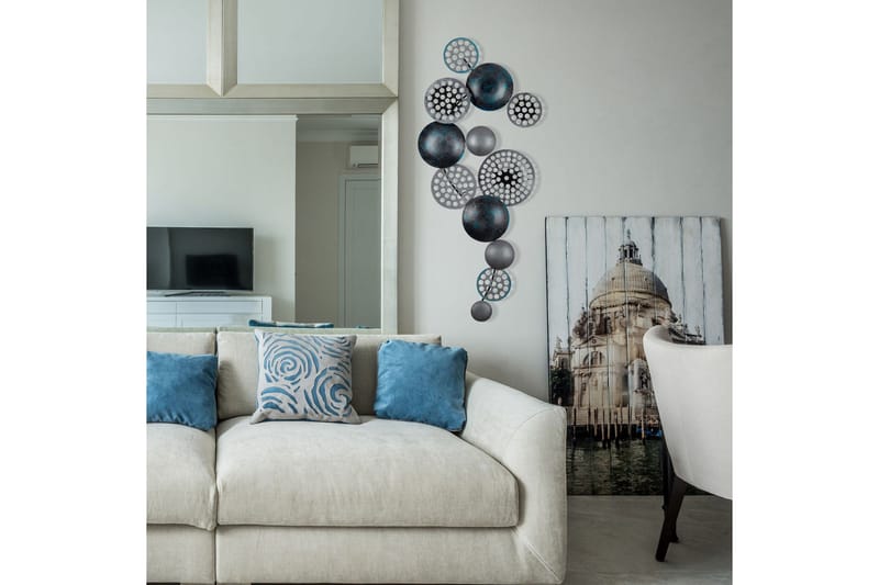 Bronte - Väggdekor - Grå/Turkos - Inredning & dekor - Väggdekor - Skyltar - Plåtskylt