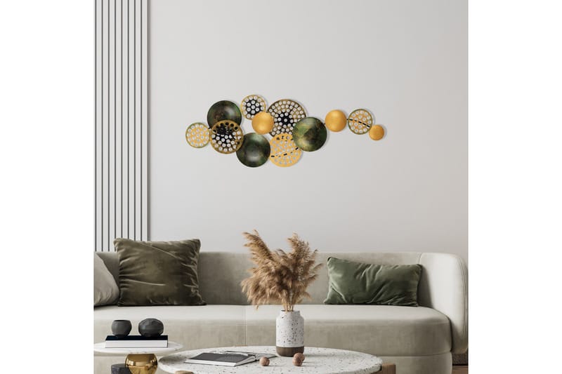 Bronte - Väggdekor - Orange/Grön - Inredning & dekor - Väggdekor - Skyltar - Plåtskylt