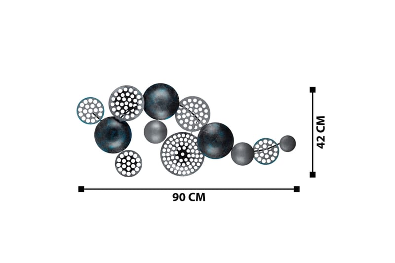 Bronte - Väggdekor - Orange/Grön - Inredning & dekor - Väggdekor - Skyltar - Plåtskylt