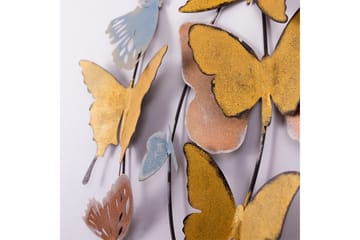 Butterflies Väggdekor - Flerfärgad - Inredning & dekor - Väggdekor - Skyltar - Plåtskylt