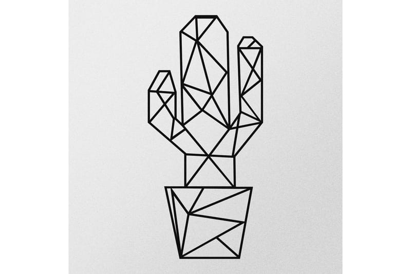 CACTUS Väggdekor Svart - Inredning & dekor - Väggdekor - Skyltar - Plåtskylt