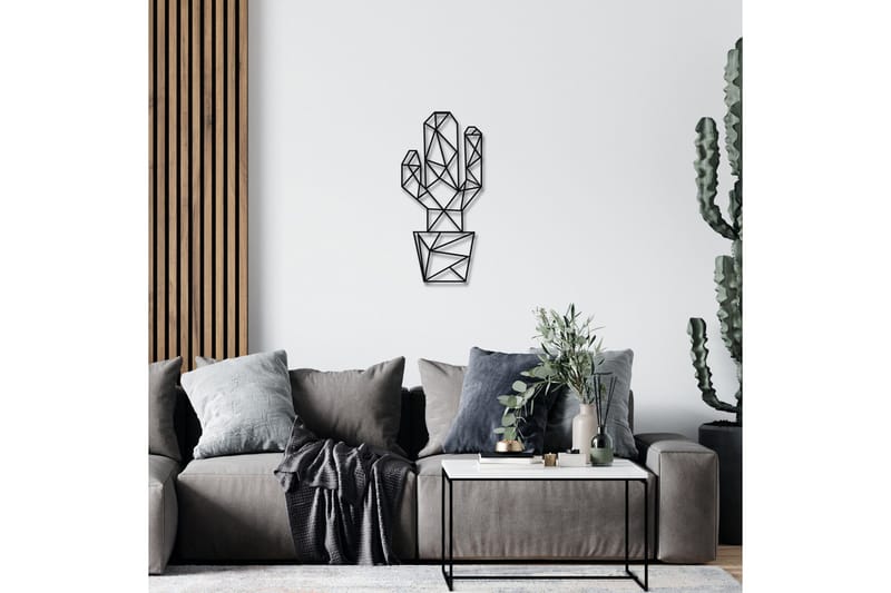Cactus Väggdekor - Svart - Inredning & dekor - Väggdekor - Skyltar - Plåtskylt