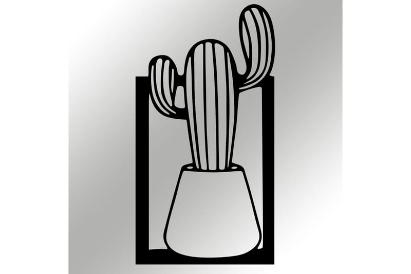 Cactus Väggdekor - Svart - Inredning & dekor - Väggdekor - Skyltar - Plåtskylt