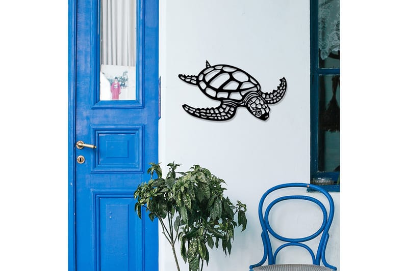 Caretta Caretta Väggdekor - Svart - Inredning & dekor - Väggdekor - Skyltar - Plåtskylt