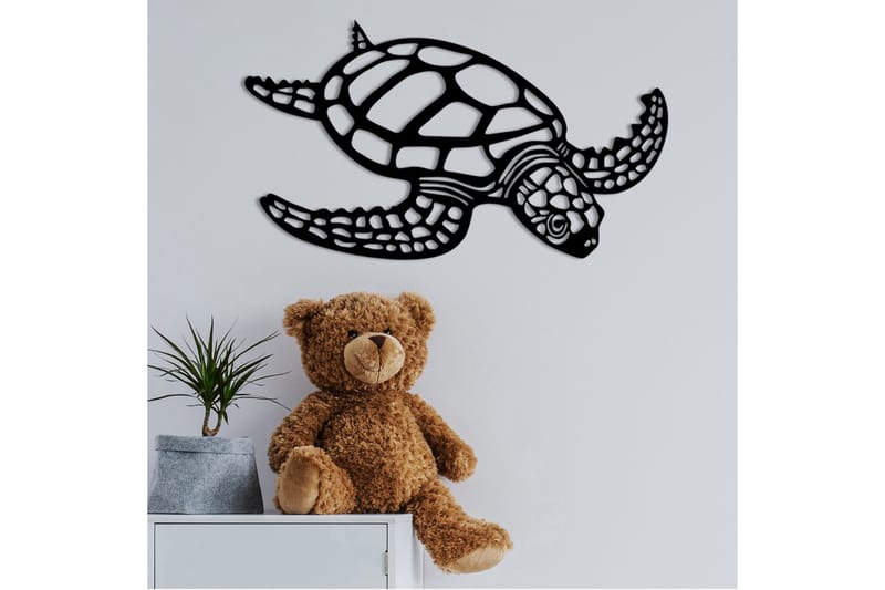 Caretta Caretta Väggdekor - Svart - Inredning & dekor - Väggdekor - Skyltar - Plåtskylt