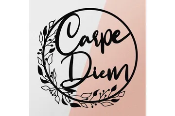 Carpe Diem Väggdekor - Svart - Inredning & dekor - Väggdekor - Skyltar - Plåtskylt