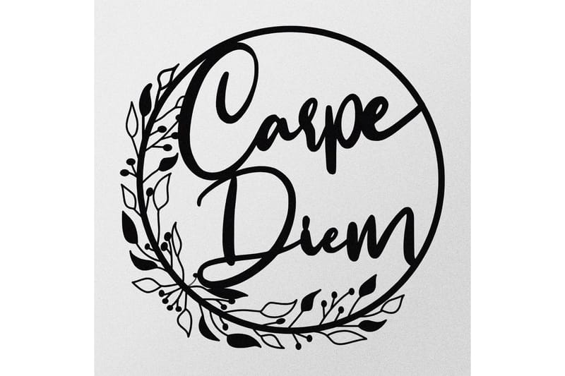 Carpe Diem Väggdekor - Svart - Inredning & dekor - Väggdekor - Skyltar - Plåtskylt