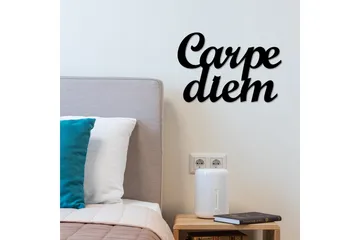Carpediem 1 Väggdekor - Svart - Inredning & dekor - Väggdekor - Skyltar - Plåtskylt