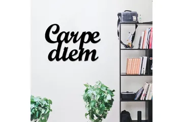 Carpediem 1 Väggdekor - Svart - Inredning & dekor - Väggdekor - Skyltar - Plåtskylt