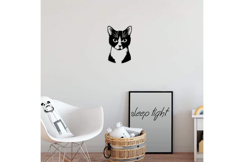 Cat 10 Väggdekor - Svart - Inredning & dekor - Väggdekor - Skyltar - Plåtskylt