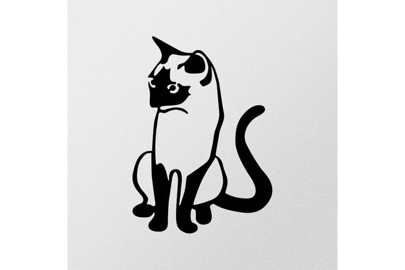 Cat 2 Metal Decor Väggdekor - Svart - Inredning & dekor - Väggdekor - Skyltar - Plåtskylt