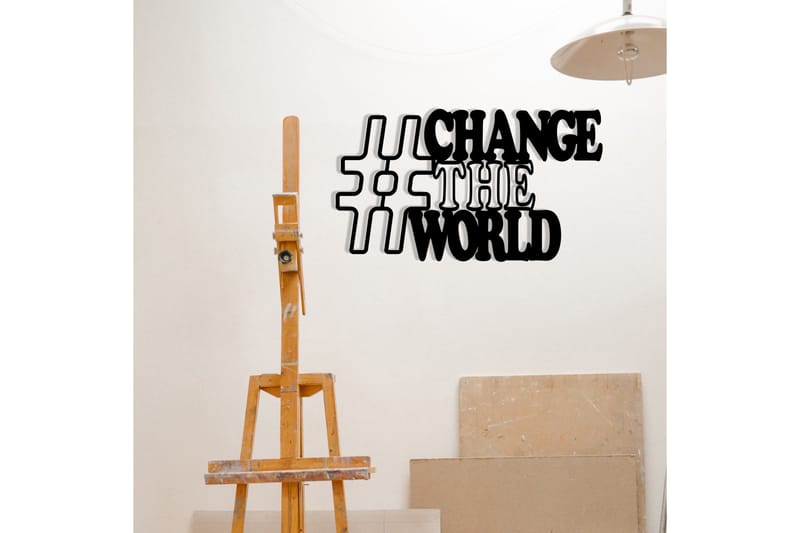 Change Väggdekor - Svart - Inredning & dekor - Väggdekor - Skyltar - Plåtskylt