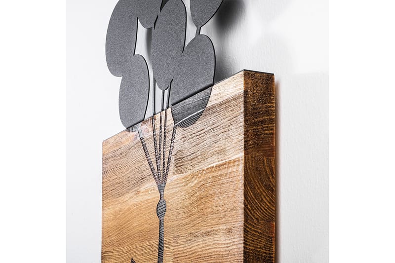 Child And Balloons Väggdekor - Svart - Inredning & dekor - Väggdekor - Skyltar - Plåtskylt