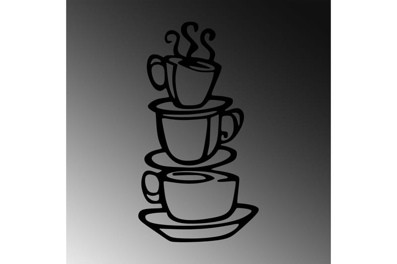Coffee Väggdekor - Svart - Inredning & dekor - Väggdekor - Skyltar - Plåtskylt