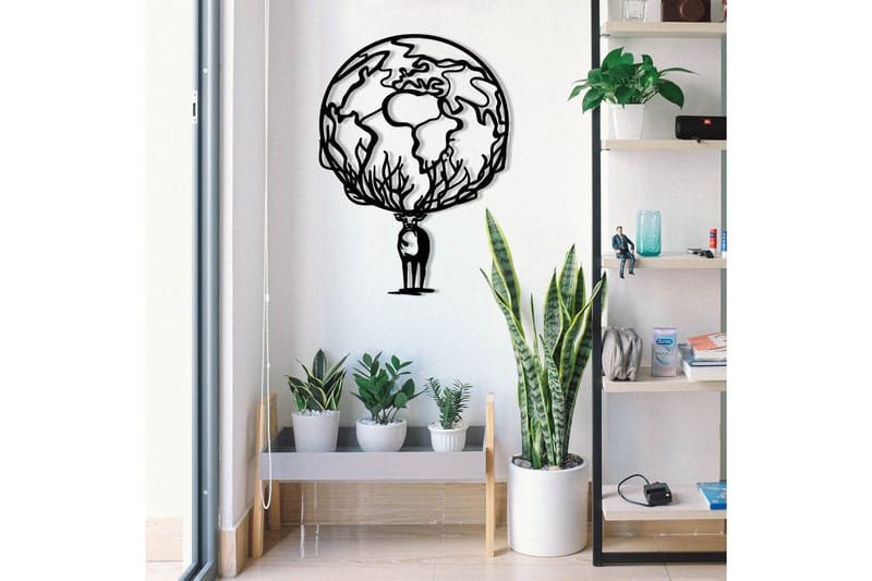 Confused Väggdekor - Svart - Inredning & dekor - Väggdekor - Skyltar - Plåtskylt