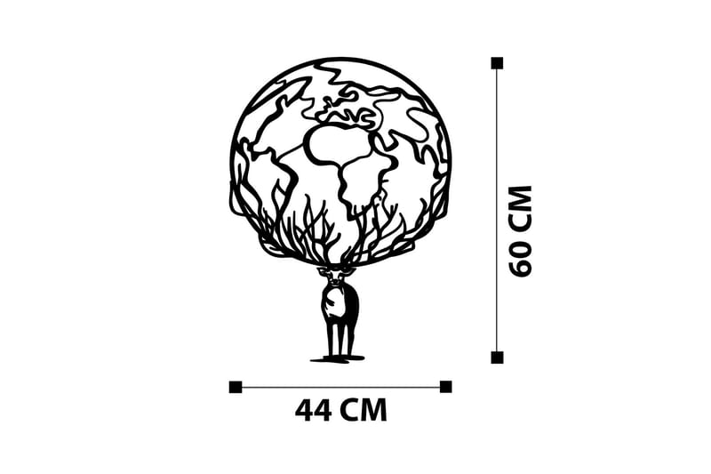 Confused Väggdekor - Svart - Inredning & dekor - Väggdekor - Skyltar - Plåtskylt