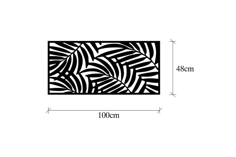 Decorative Panel 4 - Väggdekor - Svart - Inredning & dekor - Väggdekor - Skyltar - Plåtskylt