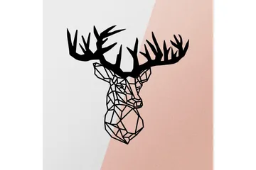 Deer Väggdekor - Svart - Inredning & dekor - Väggdekor - Skyltar - Plåtskylt
