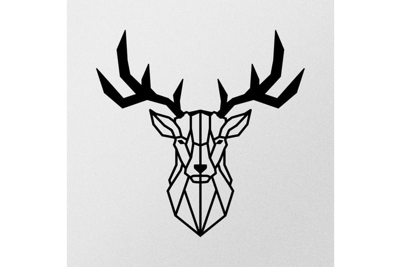Deer2 Väggdekor - Svart - Inredning & dekor - Väggdekor - Skyltar - Plåtskylt