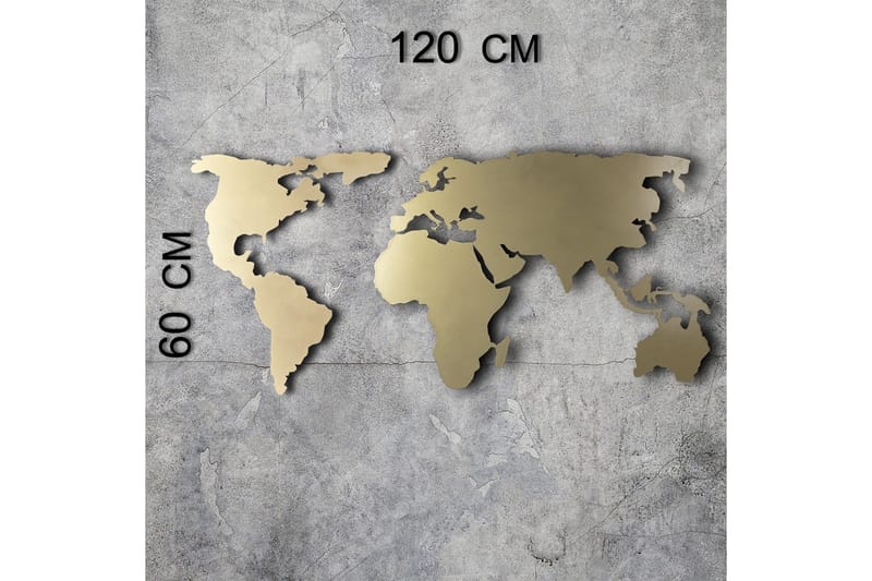 Dekorativ Väggaccessoar - Guld - Inredning & dekor - Väggdekor - Skyltar - Plåtskylt