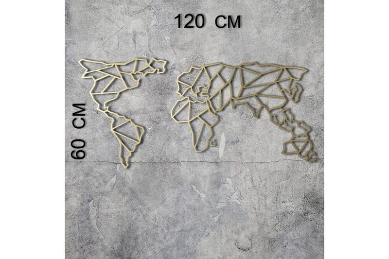 Dekorativ Väggaccessoar - Guld - Inredning & dekor - Väggdekor - Skyltar - Plåtskylt