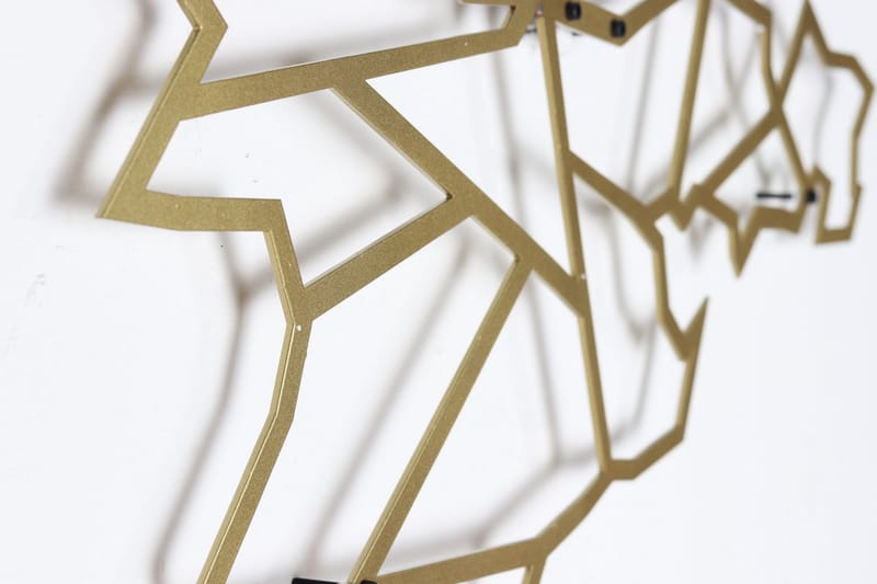 Dekorativ Väggaccessoar - Guld - Inredning & dekor - Väggdekor - Skyltar - Plåtskylt